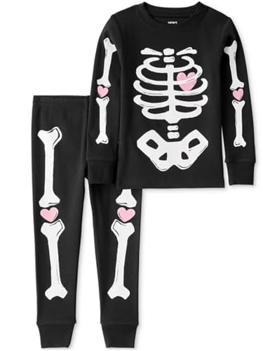 Carter's Boys' 2 Piece Glow-in-The-Dark Snug Fit Cotton Halloween PJS