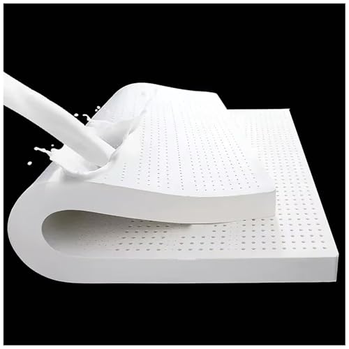 Hypoallergenic Mattress Latex Queen 60×80×4 inch, Latex Mattresses Motion Isolation, Natural Latex Mattress, 10cm Thick Mattresses Honeycomb Pore Ventilation