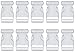 Plastic Buckles 1 Inch (Pack of 10) - Quick Side Release, Flat & White - by Beaulegan