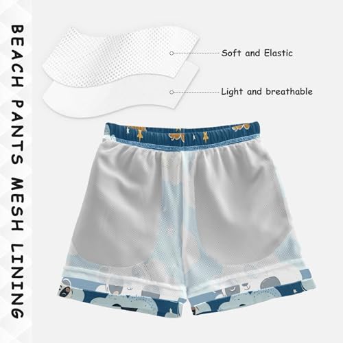 Bear Stars Boys Swim Trunks Toddler Beach Board Shorts Quick Dry Kids Swimwear Bathing Suits XL3