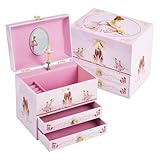 Photo Gallery taopu carillon portagioie a forma di ballerina con 2 cassetti, regalo per ragazze con ballerina girevole, per bambini dai 3 ai 12 anni Photo Gallery taopu carillon portagioie a forma di ballerina con 2 cassetti, regalo per ragazze con ballerina girevole, per bambini dai 3 ai 12 anni