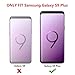 Galaxy S9 Plus Case, Anuck Shockproof Galaxy S9 Plus Wallet Case Card Pocket Anti-Scratch Hard Shell Soft Rubber Bumper Protective Cover with Card Holder Slot for Samsung Galaxy S9 Plus - Purple