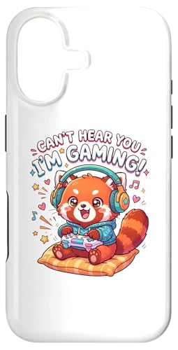 Red Panda Gaming Can't Hear You I'm Gaming Red Panda �X�}�z�P�[�X iPhone 17 �p
