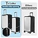 Yotako Upgraded Zippered Transparent PVC Suitcase Cover, No Disassembly Required Clear Luggage Protector for Suitcase Luggage Protector Cover 28''