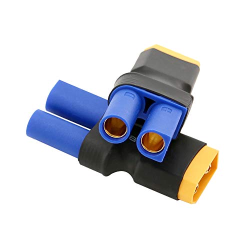 4 conectores adaptadores EC5 hembra a XT60 macho BDHI miniatura 5