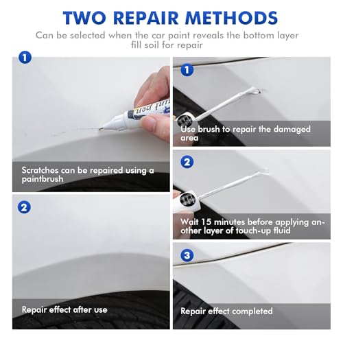 XTryfun PSE/SSE Silver Zynith Touch Up Paint Compatible with Jeep, DIY Car Paint Scratch Repair, Automotive Paints, Quick & Easy Fix Scratch Repair for Grand Cherokee/Compass/Grand Wagoneer/Wrangler by XTryfun - Image 4