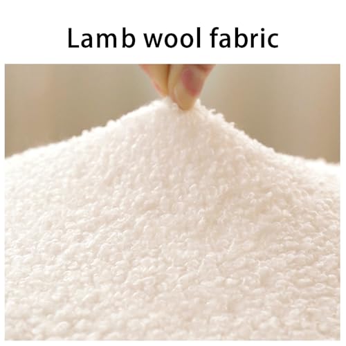 Taburete de maquillaje con patas de madera maciza y acabado textil premium redondo 5