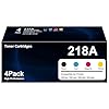 Cartuchos de tóner de repuesto 218A compatibles con HP 218 A HP218A 218X (con chip) W2180A W2180X funciona para Color Pro 3201dw MFP 3301cdw 3301fdw 3301sdw impresora 4 unidades negro cian amarillo