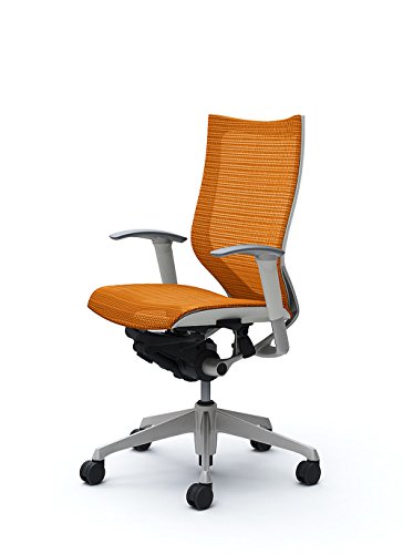 オカムラ オフィスチェア バロン ハイバック 可動肘 座メッシュ オレンジ CP85CW-FDH8