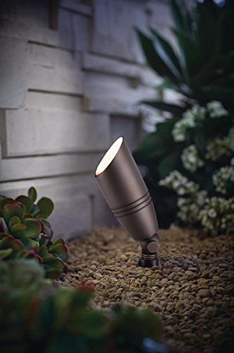 H-A Outdoor Brass Landscape Lightings Low Voltage Landscape Spotlight Kits With Ground Spike For Garden Patio,12V (1 Pack) #TOP2