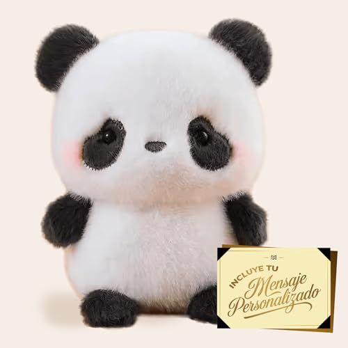 Premium Moments Peluche Panda Tierno San Valentín · Regalo Romántico con Peluche a Elegir + Tarjeta con Dedicatoria Personalizada · Detalle Original y Emocional para Sorprender