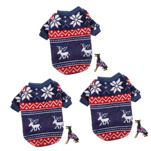 Costume de fête de noël pour animaux de compagnie HMJGDHX 3 pièces