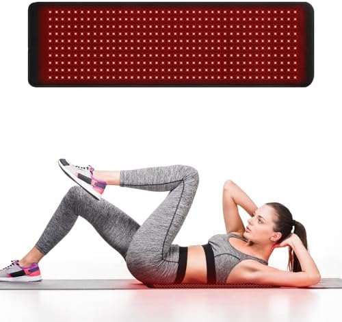 Red Light Mat, 400 LEDs Mat 3 in 1 Chip Design 11in x 35.5in Large Size Pad with Timer and Cord for Home Use