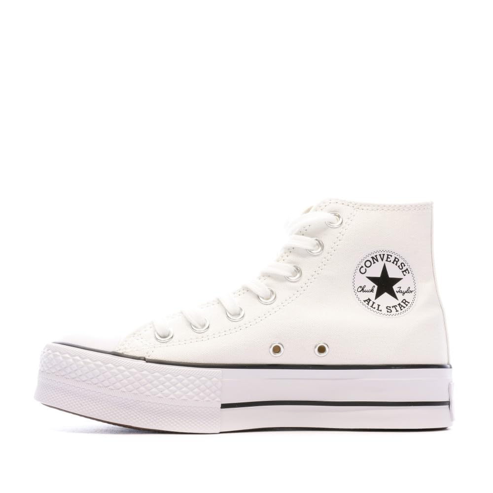 Converse Women's All Star Lift High Platform Shoes Size 6.5 White