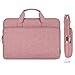 DOMISO 15.6 inch Water-Resistant Laptop Sleeve Bag Carrying Case with Handle for Lenovo Yoga 720 IdeaPad S510 320 ThinkPad T570 E575/Dell XPS 15/HP Envy Pavilion/Asus/15.6" Notebooks,Pink