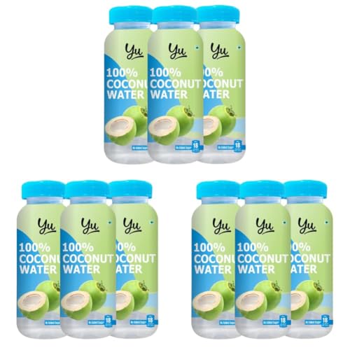 Image of Yu Foodlabs - 100% Natural Coconut Water - Zero Preservatives - No Added Sugar - 200Ml (Pack Of 9)