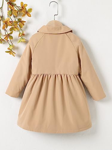 SOLY HUX Toddler Girl's Double Breasted Long Sleeve Trench Coat Teddy Lined Outerwear Winter Pea Coats2