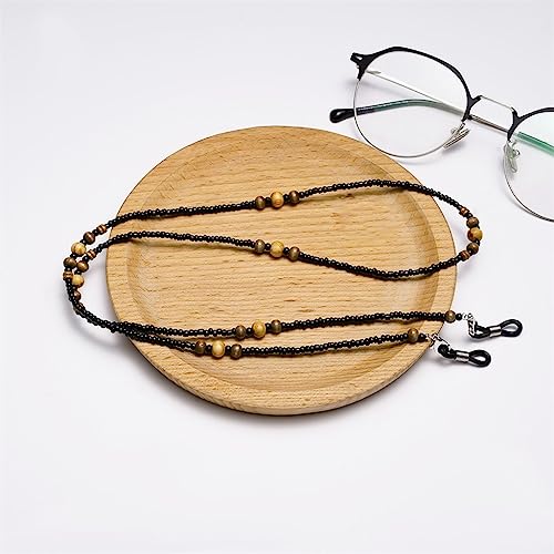 Perles de bois cordes de perles chaîne de lunettes cordon suspendu - 4
