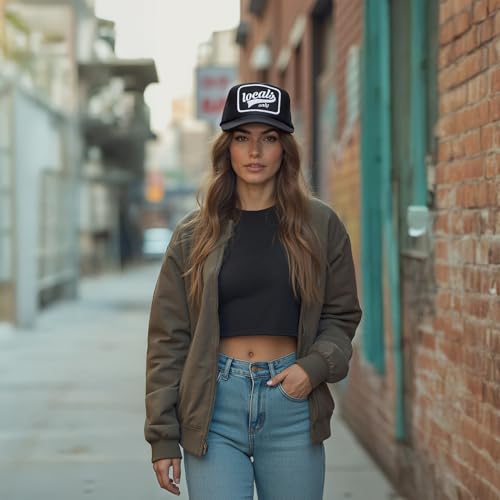 Image of Friday Feelin' Trucker Hat Women Men Baseball Caps American Hats USA Trucker Gift Fitted Cap All Season Festivals - One Size