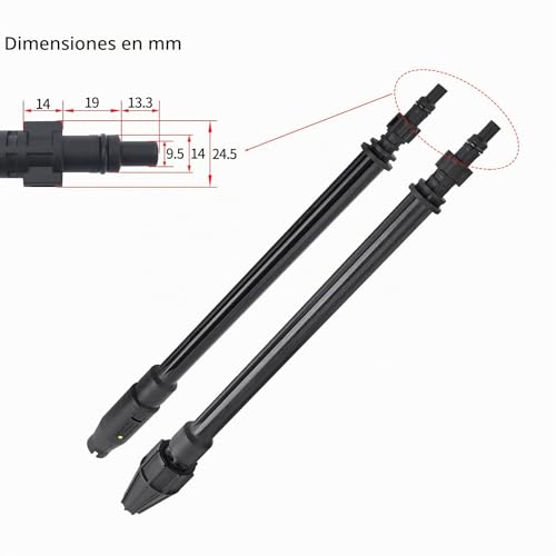 Lanza de chorro variable Bear Force para limpiar terrazas y coches con hidrolimpiadora Lavor 6