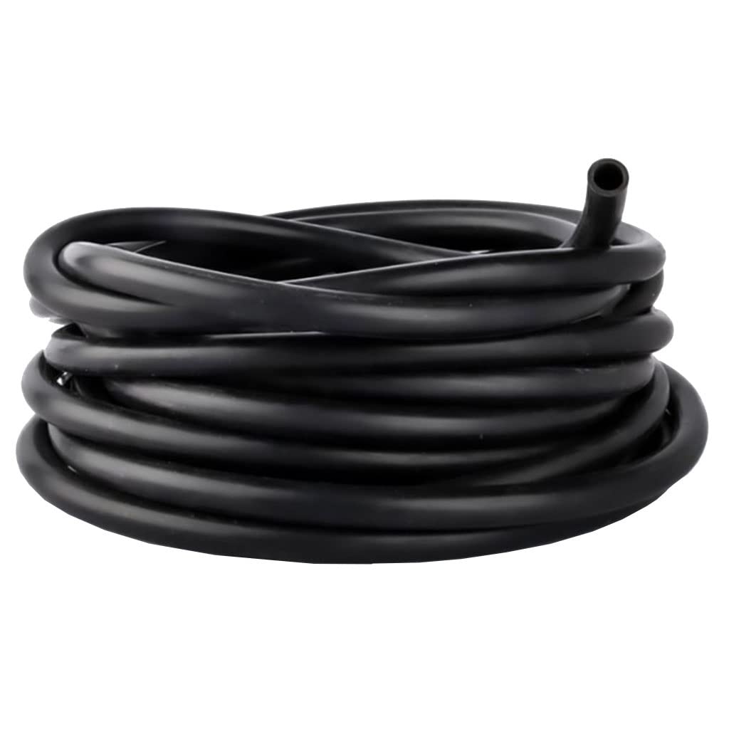 1 metr 1mm 2mm 3mm 4mm 5mm 6mm 7mm 8mm 9mm 10mm ID czarny wąż gumowy elastyczna miękka rurka silikonowa rura do pompy powietrza do akwarium, 1 szt.(6x12mm)