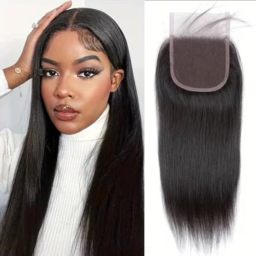 Extensions cheveux brésiliens vierges haut de gamme et closure en dentelle HD 4x4