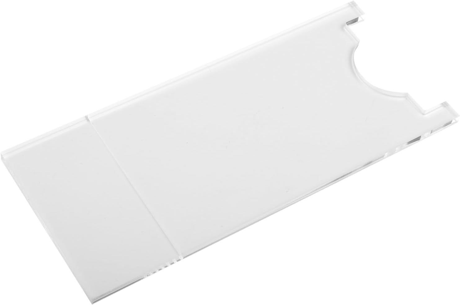 Clear Couch and Bed Stopper 2-Pack, Invisible Acrylic Wall Spacer for Fire Safety and Outlet Access, Furniture Gap Protector for Sofa, Bed, and Cabinet