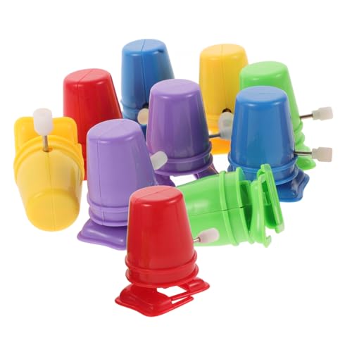 ULTECHNOVO Selbstgemacht Aufziehroboter Bastelset 10 Stück Mechanische Laufspielzeug Teile Mit Präzisem Uhrwerk Für Kinder Und Verschiedene Aufziehmechanismen