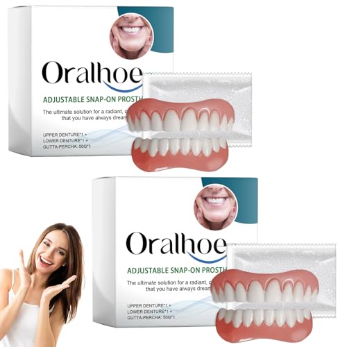 2 Pcs Protesis Dental Dentadura De Silicona Bikenda Dentaduras Postizas Ajustables Protesis Dental Dentadura De Silicona Bikenda Dentaduras Postizas Ajustables Silicona Para Dentaduras Postizas