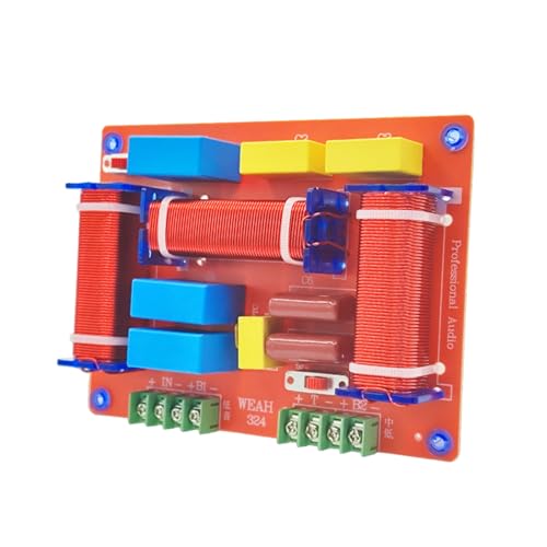 QMQJIA 400W Speakers Crossovers Systems 3 Way Adjustable Audiophiles Crossovers for Enhances Sound