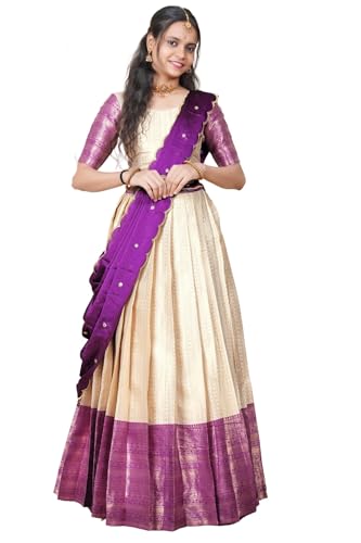 Image of Fabcartz Tranding South Indian Pattu Lehenga Choli For Women