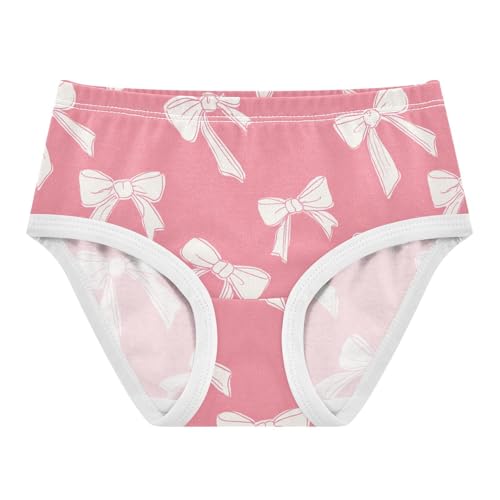 Wusikd Bows Pink Girls' Underwear Cotton Girls Briefs Soft Toddler Underwear 2T