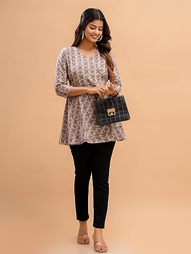 Image of feranoid Women Cotton Angrakha Kurti