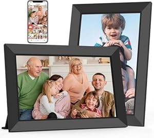 BIGASUO Frameo 10,1 Zoll Digitaler Bilderrahmen 2er