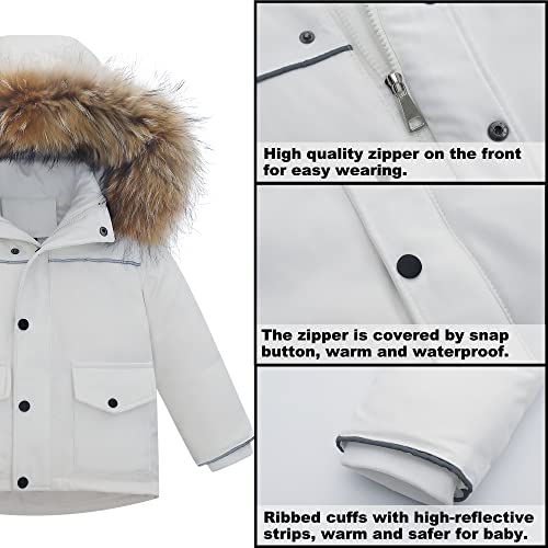 Image of Kids 2-Piece Snowsuit Toddler Baby Boys Girls Winter Wear Ski Jacket & Snow Bib Pants Ski Suit, 1-6 Years