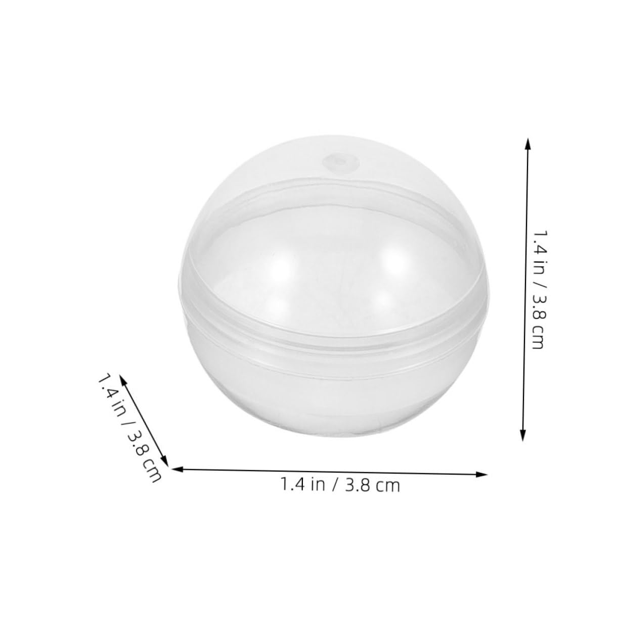 Toyvian 50pcs Fillable Shell Toys Round Small Balls for Boys and Girls Easter Party Decorations