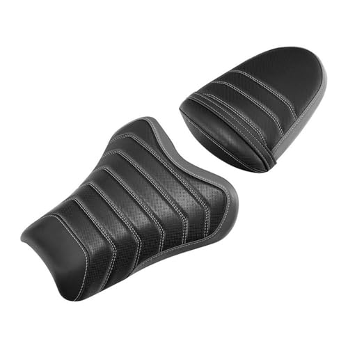 Cojín de asiento para GSXR1000 2005-2006 de piloto y pasajero negro