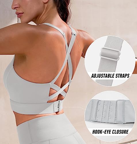 The Best Sports Bra for Large Breasts High Impact: A Real Talk Guide (I Tested 17 So You Don't Have To) 18 Ewedoos High Support Sports Bras for Women Adjustbale Supportive High Impact Sports Bra Push Up Workout Running Bras Lightgrey