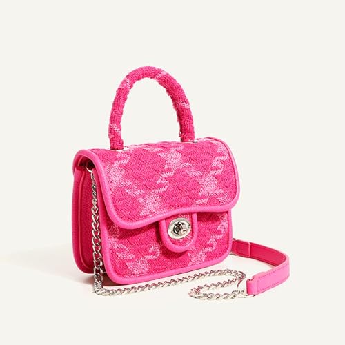 Bolso Crossbody para Mujer, Bolsa Rosa Pequeña miniatura 6
