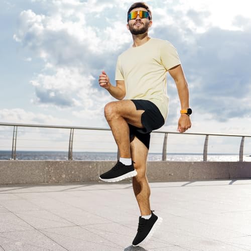 Image of Mens Running Shoes Tennis Shoes Walking Gym Sneakers Lightweight Non Slip Mesh Casual Workout Sneakers