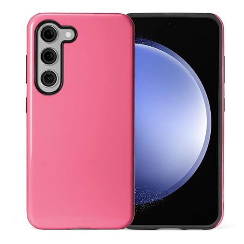 Coque Samsung S23 Plus rose vif silicone rigide pour un style urbain HL2