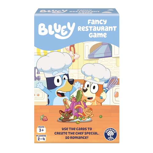 Official Bluey Fancy Restaurant Matching and Memory Game By Orchard Toys for children age 3
