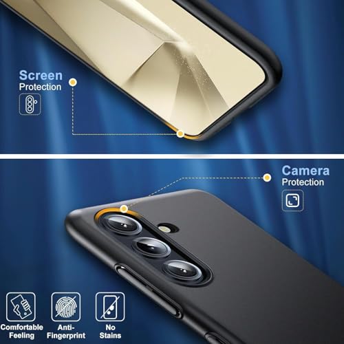 Coque fine pour Samsung S25 robuste contre les mains moites
