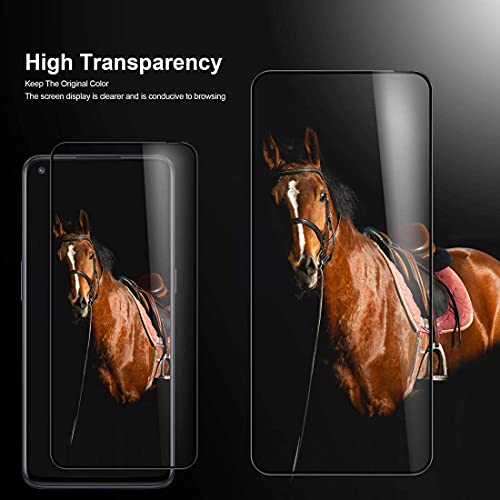 Image of ZARALA Tempered Glass Screen Protector Compatible for (Black) with Edge to Edge Coverage and Easy Installation kit (Oneplus 9)