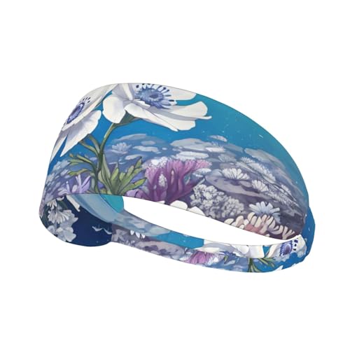 Phayah Anemone in The Holy Workout - Banda deportiva para mujer, para correr, gimnasio, gimnasio, antideslizante, para yoga, fitness