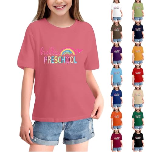 First Day of School Shirt for Kids Preschool Back to School T Shirt Lightweight Loose Crewneck School Sweatshirt4