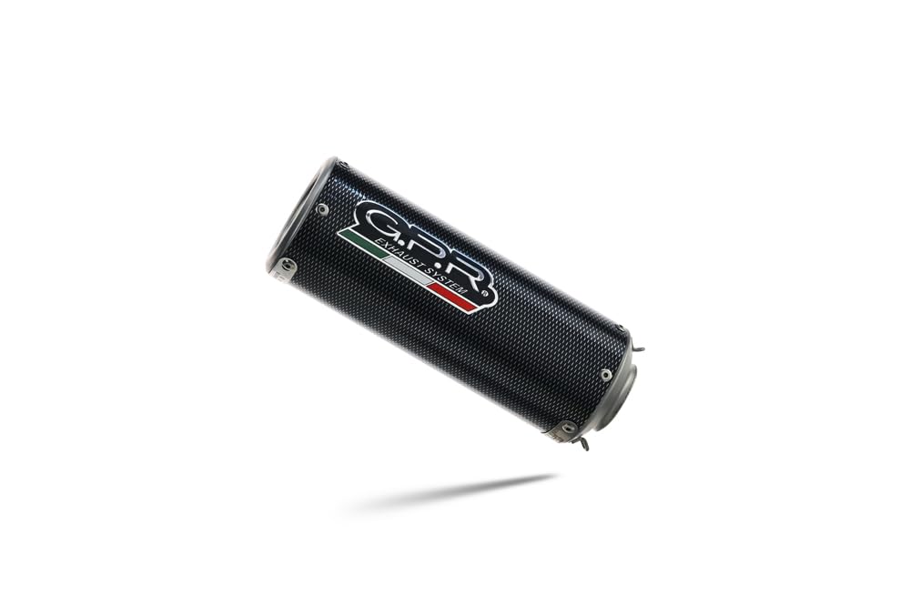 Scarico marca GPR compatibile con Suzuki Gsx-S 950 2017-2020, M3 Poppy, Scarico omologato, silenziatore con db killer estraibile e raccordo specifico