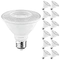 LUXRITE 12-Pack PAR30 Short Neck LED Flood Light Bulb, 75W Equivalent, 3000K Soft White, 900 Lumens, 11W, Dimmable LED Spotlight Bulb, Damp Rated, UL Listed, E26 Standard Base - Indoor Outdoor