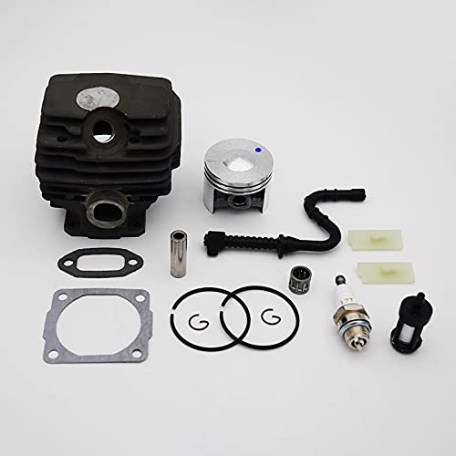 LILYY Pistón de Cilindro de 46mm, bujía de línea de Combustible Apta for Stihl 028 028AV, Piezas de Repuesto for Motosierra de jardín
