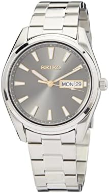 Orologio da uomo al quarzo vintage Seiko SQ 7546 8200 con quadrante argentato, forma rotonda, Giappone, 37 mm, tutti i pezzi originali - Italia